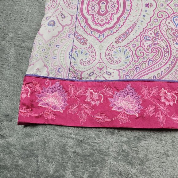 Robert Graham Top Womens M Pink Silk Beaded Embroidered Boho Beachy Tunic NWOT - Picture 4 of 10